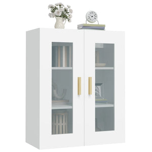 vidaXL Hanging Wall Cabinet White 69.5x34x90 cm