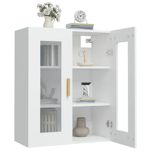 vidaXL Hanging Wall Cabinet White 69.5x34x90 cm