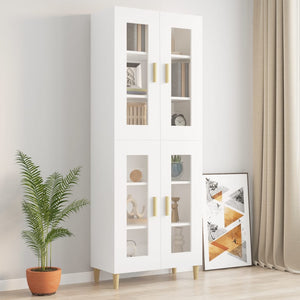 vidaXL Hanging Wall Cabinet White 69.5x34x90 cm