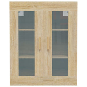 vidaXL Hanging Wall Cabinet Sonoma Oak 69.5x34x90 cm