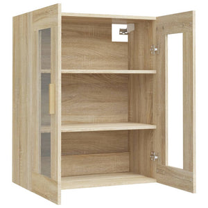 vidaXL Hanging Wall Cabinet Sonoma Oak 69.5x34x90 cm