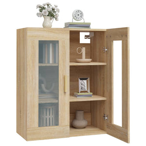 vidaXL Hanging Wall Cabinet Sonoma Oak 69.5x34x90 cm