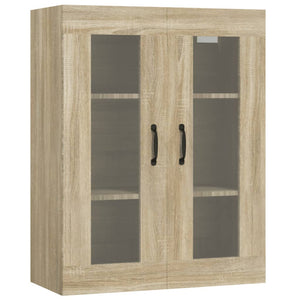 vidaXL Hanging Wall Cabinet Sonoma Oak 69.5x34x90 cm