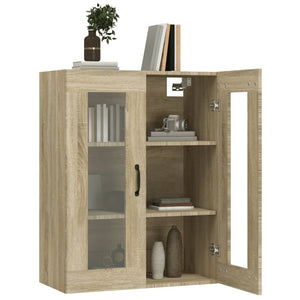 vidaXL Hanging Wall Cabinet Sonoma Oak 69.5x34x90 cm