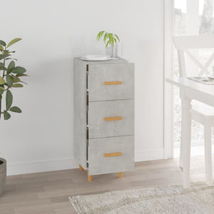 vidaXL Sideboard Concrete Grey 34.5x34x90 cm Engineered Wood