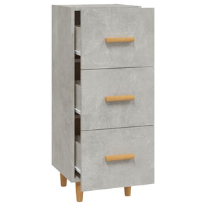 vidaXL Sideboard Concrete Grey 34.5x34x90 cm Engineered Wood