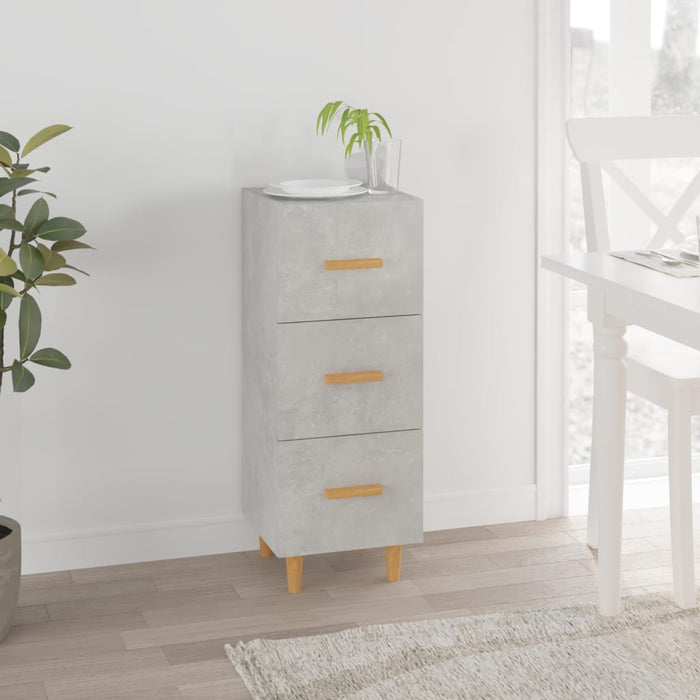 vidaXL Sideboard Concrete Grey 34.5x34x90 cm Engineered Wood