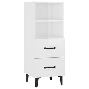 vidaXL Sideboard High Gloss White 34.5x34x90 cm Engineered Wood