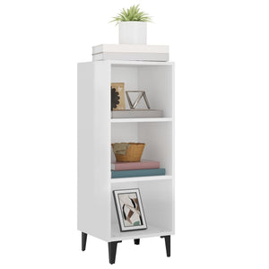 vidaXL Sideboard High Gloss White 34.5x32.5x90 cm Engineered Wood