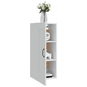 vidaXL Hanging Cabinet White 35x34x90 cm Engineered Wood