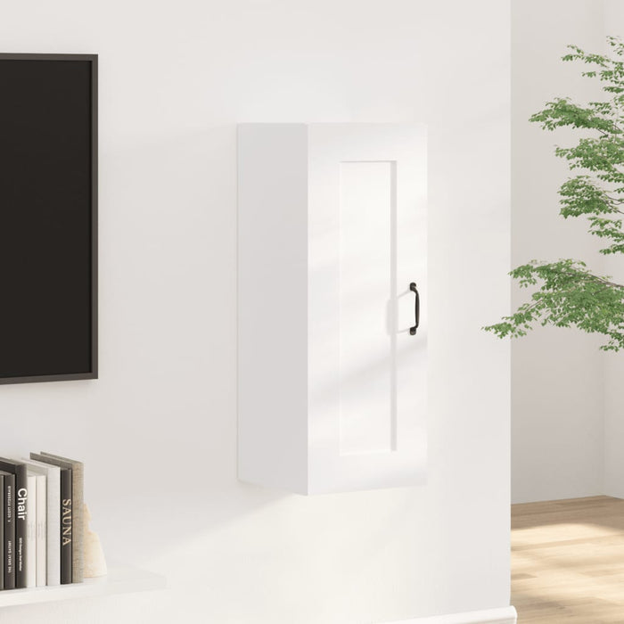 vidaXL Hanging Cabinet White 35x34x90 cm Engineered Wood