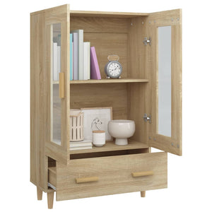 vidaXL Highboard Sonoma Oak 70x31x115 cm Engineered Wood