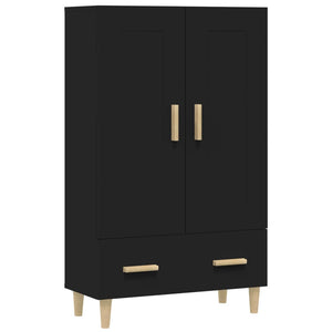 vidaXL Highboard Black 70x31x115 cm Engineered Wood