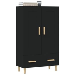 vidaXL Highboard Black 70x31x115 cm Engineered Wood