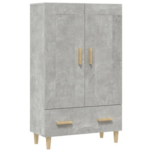 vidaXL Highboard Concrete Grey 70x31x115 cm Engineered Wood