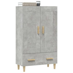 vidaXL Highboard Concrete Grey 70x31x115 cm Engineered Wood