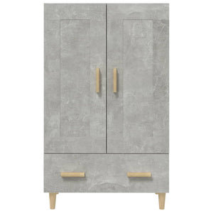 vidaXL Highboard Concrete Grey 70x31x115 cm Engineered Wood