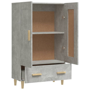 vidaXL Highboard Concrete Grey 70x31x115 cm Engineered Wood