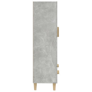 vidaXL Highboard Concrete Grey 70x31x115 cm Engineered Wood