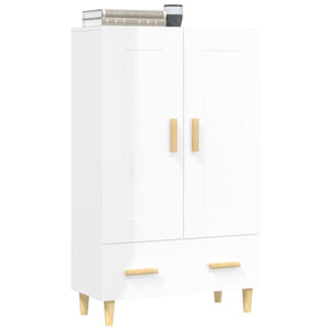 vidaXL Highboard High Gloss White 70x31x115 cm Engineered Wood