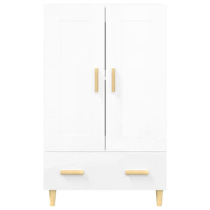 vidaXL Highboard High Gloss White 70x31x115 cm Engineered Wood