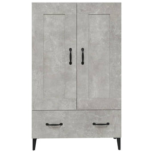 vidaXL Highboard Concrete Grey 70x31x115 cm Engineered Wood