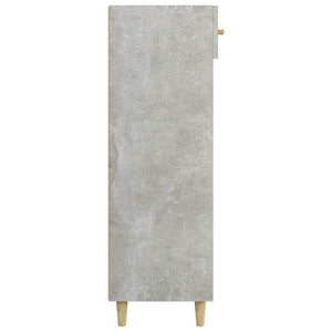 vidaXL Shoe Cabinet Concrete Grey 60x35x105 cm Engineered Wood