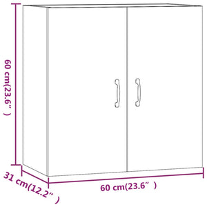 vidaXL Wall Cabinet White 60x31x60 cm Engineered Wood