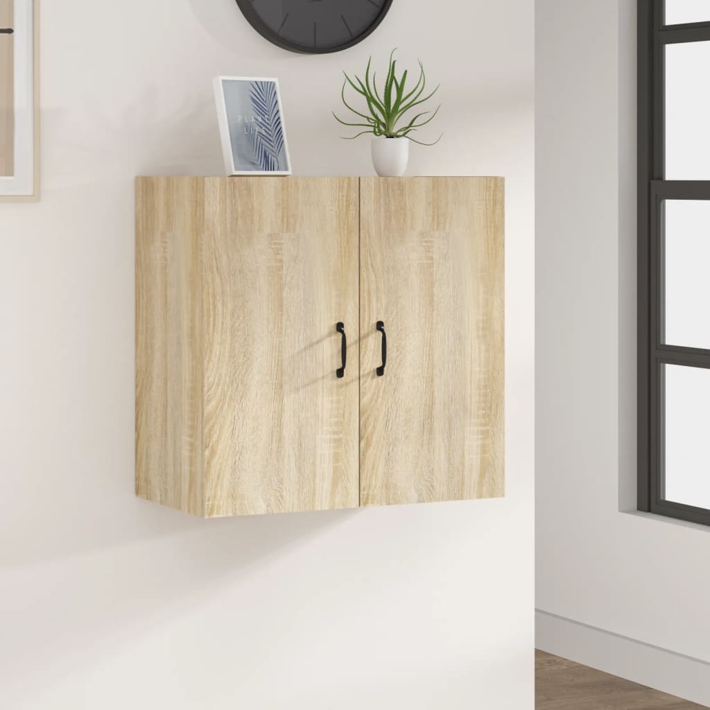 vidaXL Wall Cabinet Sonoma Oak 60x31x60 cm Engineered Wood