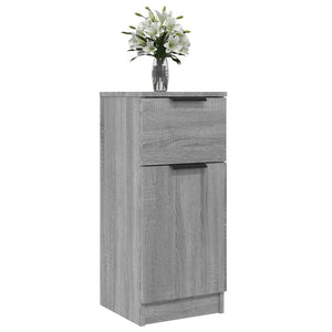 vidaXL Sideboards 2 pcs Grey Sonoma 30x30x70 cm Engineered Wood