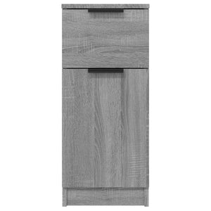 vidaXL Sideboards 2 pcs Grey Sonoma 30x30x70 cm Engineered Wood