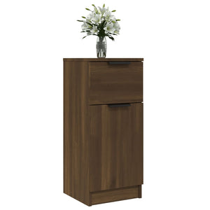 vidaXL Sideboards 2 pcs Brown Oak 30x30x70 cm Engineered Wood