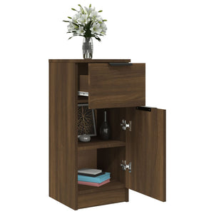 vidaXL Sideboards 2 pcs Brown Oak 30x30x70 cm Engineered Wood