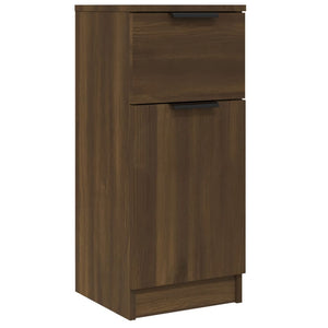 vidaXL Sideboards 2 pcs Brown Oak 30x30x70 cm Engineered Wood