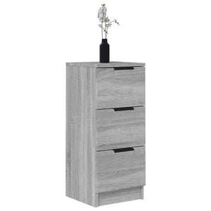 vidaXL Sideboards 2 pcs Grey Sonoma 30x30x70 cm Engineered Wood