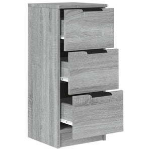 vidaXL Sideboards 2 pcs Grey Sonoma 30x30x70 cm Engineered Wood