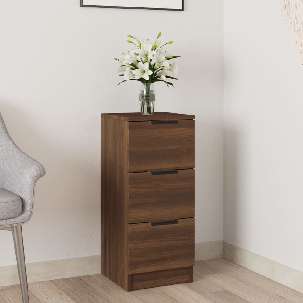 vidaXL Sideboard Brown Oak 30x30x70 cm Engineered Wood