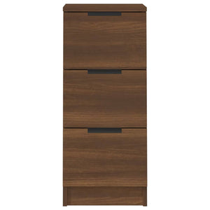 vidaXL Sideboards 2 pcs Brown Oak 30x30x70 cm Engineered Wood