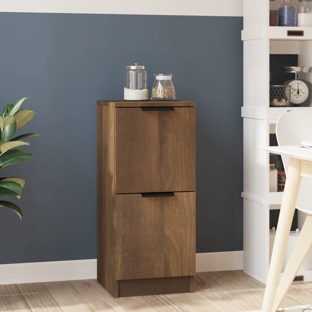 vidaXL Sideboard Brown Oak 30x30x70 cm Engineered Wood