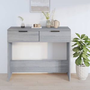 vidaXL Console Table Grey Sonoma 90x36x75 cm Engineered Wood