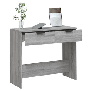 vidaXL Console Table Grey Sonoma 90x36x75 cm Engineered Wood