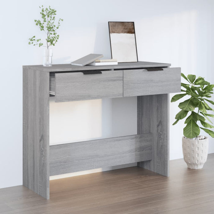 vidaXL Console Table Grey Sonoma 90x36x75 cm Engineered Wood