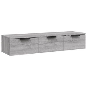 vidaXL Wall Cabinet Grey Sonoma 102x30x20 cm Engineered Wood