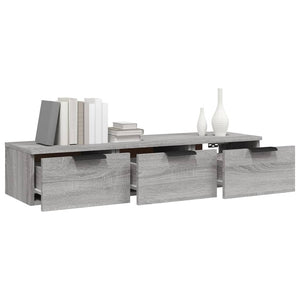 vidaXL Wall Cabinet Grey Sonoma 102x30x20 cm Engineered Wood