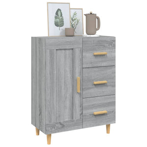 vidaXL Sideboard Grey Sonoma 69.5x34x90 cm Engineered Wood