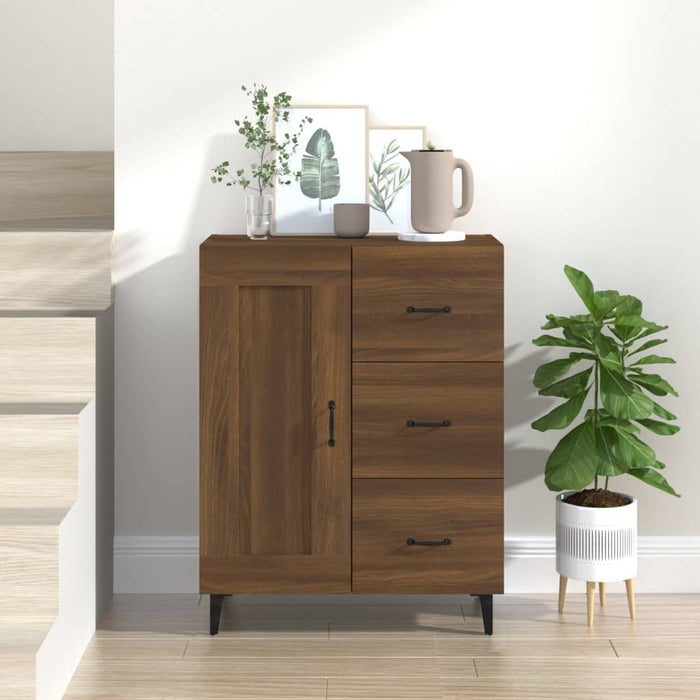 vidaXL Sideboard Brown Oak 69.5x34x90 cm Engineered Wood