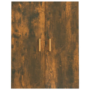 vidaXL Hanging Wall Cabinet Smoked Oak 69.5x34x90 cm