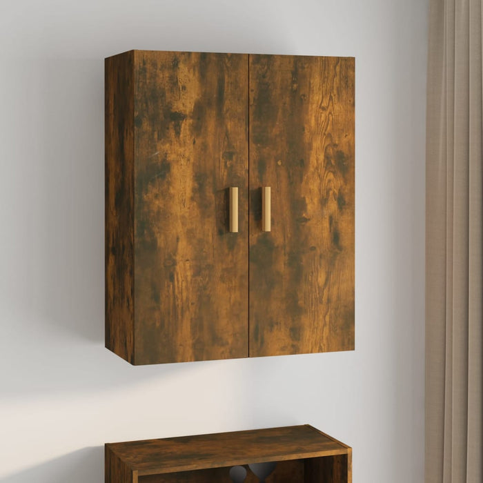 vidaXL Hanging Wall Cabinet Smoked Oak 69.5x34x90 cm