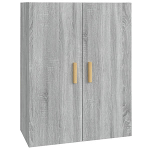 vidaXL Hanging Wall Cabinet Grey Sonoma 69.5x34x90 cm