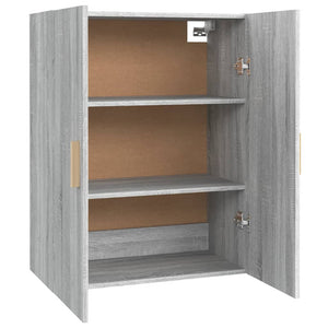 vidaXL Hanging Wall Cabinet Grey Sonoma 69.5x34x90 cm